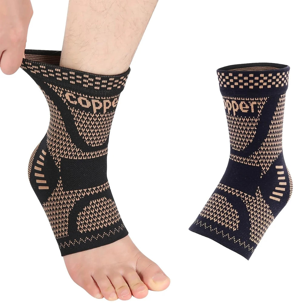 Copper Ankle Compression Sleeve